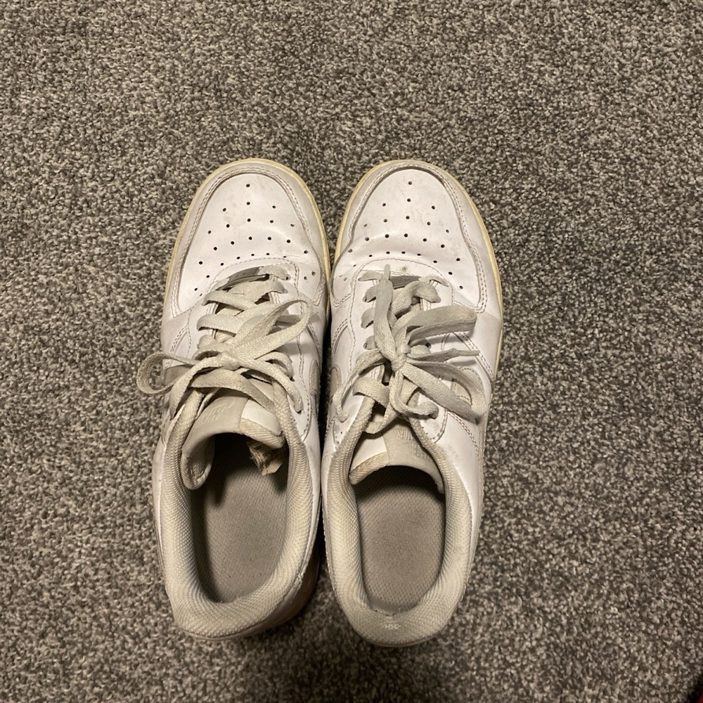 White Nike airforces, size 7.5